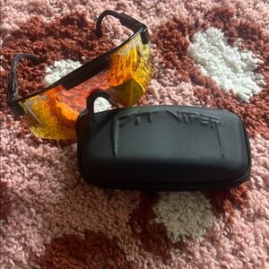Pit Viper Sunglasses with Fiery Lenses and Black Case